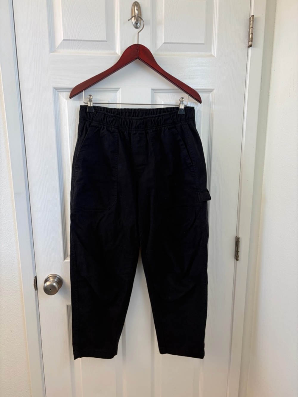 Old Navy Black painter Jogger Pants size M petite